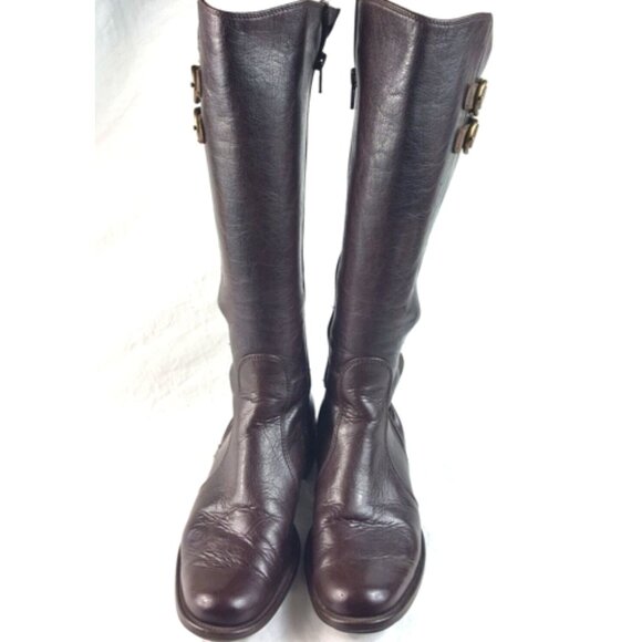 Paul Green Women's Y2K Knee High Boots Brown Leather Size 3.5UK-US 6.5 - Picture 2 of 10
